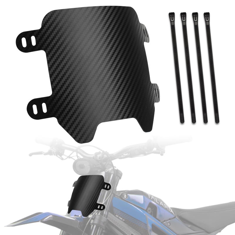 XINGWU Front Number Plate for Ebike Durable ABS Plate Dirt Bike Plate Replacement for Surron Light Bee Ridstar Q20 Tutti Soleil 01 Talaria Sting MX3 MX4 MX5 Super73 E Ride Pro Carbon Fiber Style